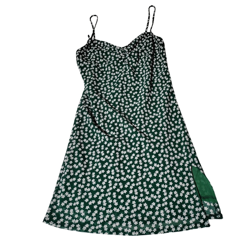 Princess‎ Polly Mini Dress Green White Flowers Size 0